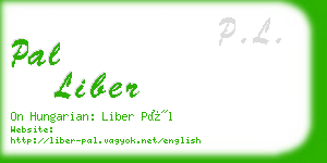 pal liber business card